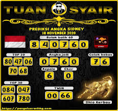 Prediksi Togel Sidney Hari Ini 18 November 2020 12 Desember Oktober 25 Oktober