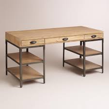 Wood And Metal Teagan Desk Cheap Office Furniture Wood And Metal Desk Wood And Metal