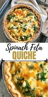 Spinach Feta Cheese Quiche Recipe In 2020 Quiche Recipes Easy Spinach Quiche Recipes Recipes