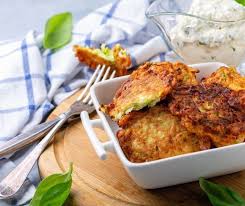 Fresh Zucchini Fritters Recipe In 2020 Zucchini Fritters Recipe Baked Veggies Fritter Recipes