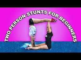Partner Gymnastic Tricks The Rybka Twins Youtube Two Person Yoga Poses Two Person Yoga Gymnastics Tricks
