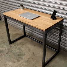 Oak Desk With Steel Frame Industrial Desk Office Wood And Metal Oak Wood Top Metal Desk Oak Desk Ideias Para Mobilia Ideias Criativas Decoracao Decoracao