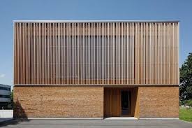 Material Interplay Brick Wood Glass Permeable Impermeable Opaque Transparent Architektur Fassade Haus Fassadengestaltung