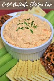 This Cold Buffalo Chicken Dip Is An Easy No Fuss Appetizer That S Great For Parties Or Game Day Fest Cold Dip Recipes Cold Appetizers Easy Buffalo Chicken Dip