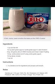 Pin By Destiny Hartman On What S Cooking Oreo Smoothie No Calorie Foods Low Calorie Desserts