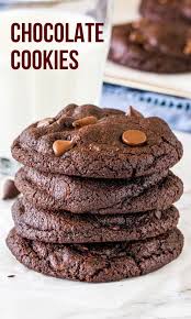 Soft Batch Double Chocolate Cookies Recipe In 2020 Chocolate Cookie Recipes Fudgy Chocolate Chocolate Cookies