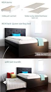 How To Build A Queen Bed With Twin Trundle Ikea Hack Bed Twin Trundle Trundle Bed