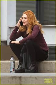 Elizabeth Olsen Spotted On Wandavision Set Wandavision Photo 43149800 Fanpop
