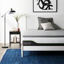 Lucid Comfort Collection 2 Inch Bamboo Charcoal And Aloe Infused Memory Foam Topper Queen Hdlu20qq30bt Memory Foam Topper Memory Foam Mattress Topper Thick Mattress Topper