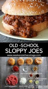Old School Sloppy Joes Weekend At The Cottage Recipe Food Recipes Homemade Sloppy Joe Recipe