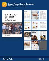 Minimalist Cookbook Recipe Template For Apple Pages Etsy In 2020 Recipe Template Cookbook Template Cookbook Recipes