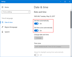 Enable Or Disable Set Time Zone Automatically In Windows 10 Password Recovery