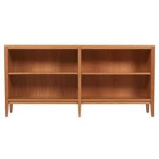 Spectrawood Kingston 30 H X 63 W Solid Wood Standard Bookcase In 2020 Low Bookcase Low Bookshelves Solid Wood Shelves