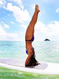 This Will Be Me Headstand On A Surfboard Technically A Paddleboard Paddle Board Yoga Yoga Inspiration Surfing