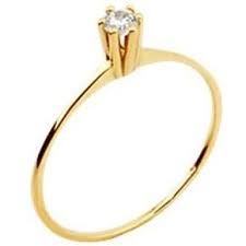 Anel Solitario Com 6 Garras E Zirconia Branca Em Ouro Amarelo 18k 750 Lindo Anel Em Ouro Amarelo 18k Joia Anel Solitario Anel Solitario Noivado Anel De 15anos