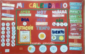 Mi Calendario Aprende De Forma Divertida El Dia De La Semana Mes Y Ano Ademas De La Estaci Graficos Preescolares Asamblea Educacion Infantil Calendario