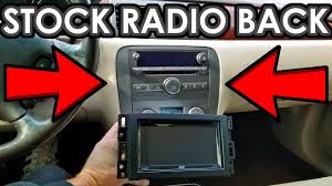 Removing The Radio From Buick Lucerne Where Is It Going Youtube