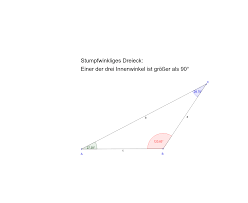 Allgemeines stumpfwinkliges dreieck (links) und gleichschenkliges stumpfwinkliges dreieck (rechts). Stumpfwinkliges Dreieck Geogebra