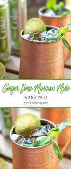 Ginger Lime Moscow Mule With A Twist Recipe Summer Drink Cocktails Moscow Mule Recipe Cocktails Mule Recipe