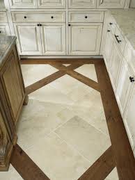 Tile Floor With Wood Inlay Maybe Entrance Way With Our Parquet And Brick Or Cement Kitchen Flooring Flooring Floor Tile Design