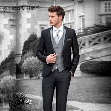 Retro Italian Black Wedding Suits For Men Grey Vest Slim Fit Terno Masculino Groom Tuxedo 3 Pieces Handsome Male Blazers Jacket Onshopdeals Com Explore our luxury jackets, trousers and waistcoats in the wedding collection to ensure you look dapper on the big day. retro italian black wedding suits for men grey vest slim fit terno masculino groom tuxedo 3 pieces handsome male blazers jacket
