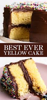 Best Yellow Cake Recipe In 2020 Yellow Cake Recipe Yellow Cake Recipe Easy Yellow Cake Mix Recipes