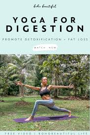 This Effective Yoga For Digestion Class Is The Perfect Way To Stimulate Your Digestive System That Will Help Promote D Boho Beautiful Yoga Benefits Best Cardio