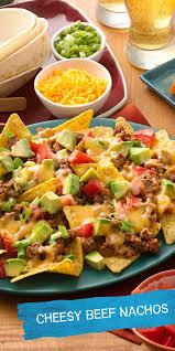 Easy Beef Nachos Recipe From Old El Paso Old El Paso Recipe Recipes Easy Beef Nachos Mexican Food Recipes