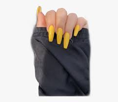 The style is so popular because it can be done in so many ways. Png Yellow Acrylics Nails Acrylicnails Black Acrylic Nails Transparent Background Png Download Transparent Png Image Pngitem