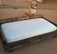 This Is Exactly What I M Planning To Do With The Old Crib Base And Mattress Big Dog Beds Pallet Dog Beds Crib Mattress Dog Bed