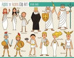 Greek Gods Clip Art Color And Outlines Greek Gods Greek Mythology Art Greek And Roman Mythology