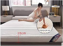 Yangliyu Topper Mattress Topper 10cm Emulsion Mattress Topper With An Edge Bound Cover Thickened Breathable Does Not In 2020 Mattress Topper Sleep Comfortably Mattress