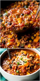Easy Ground Turkey Chili With Taco Spice Corn Black Beans Sweet Potato And Q Ground Turkey Crockpot Recipes Crockpot Ground Turkey Slow Cooker Turkey Chili