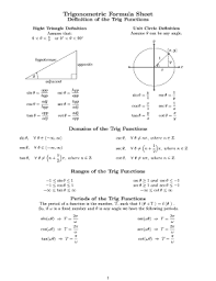 All Trigonometry Formula Pdf Download Fill Online Printable Fillable Blank Pdffiller