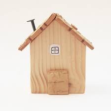 Tiny Wooden House Natural Wooden Ornaments Tiny House Gift Etsy Natural Wood Decor House Gifts Tiny House Ornament
