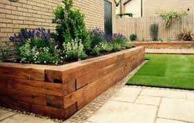 Wood Border Wooden Garden Edging Backyard Landscaping Backyard