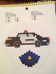 Bügelperlen vorlagen und motive zum ausdrucken. Als Beschaftigung Fur Deinen Kindergeburtstag Zum Thema Polizei Eignet Sich Perfekt Bugelperlen Basteln Plastic Bead Crafts Perler Beads Hama Beads Patterns