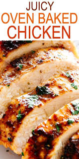 Juicy Oven Baked Chicken Breasts Simple And Easy Method For How To Make Perfectly Juicy And Deliciously Seas Easy Chicken Recipes Oven Chicken Recipes Recipes