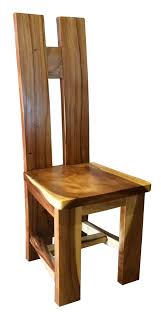 Suar Orinoco Live Edge Dining Chair Farmhouse Chairs Wood Dining Chairs Wood Chair Design