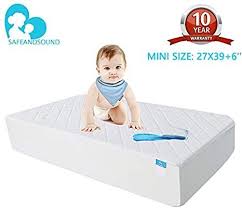 Amazon Com Mini Size Crib Mattress Protector Toddler Waterproof Organic Bamboo Quilted Fitted Mattress Crib Mattress Protector Baby Mattress Mattress Covers