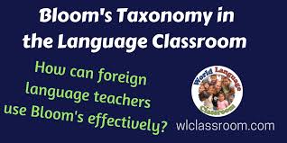 Bloom S Taxonomy In The Foreign Language Classroom French Spanish Www Wlclassroom Com Classroom Language Foreign Language Learning Spanish Language Learning