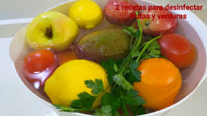 Como Desinfectar Frutas Y Verduras 2 Metodos Para Eliminar Pesticidas Disinfecting Fruits Youtube
