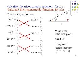 1 4 3 Right Triangle Trigonometry Pre Calculus 2 The Six Trigonometric Functions Of A Right Triangle With An Acute Angle Are Defined By Ratios Of Ppt Download