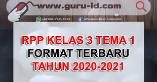 Rpp Satu Lembar Kelas 3 Tema 1 Terbaru 2020 2021 Rencana Pembelajaran Guru Membaca Buku