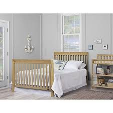 Dream On Me Ashton 5 In 1 Convertible Crib Natural Bed Frame Mattress Cribs Convertible Crib