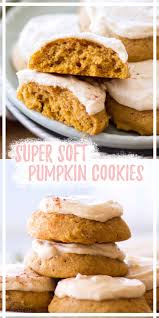 Soft Pumpkin Cookies Soft Pumpkin Cookies Pumpkin Cookie Recipe Spice Cookie Recipes