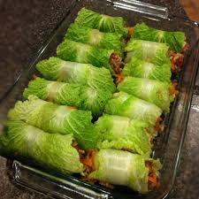 Asian Stuffed Napa Cabbage Rolls Recipe Food Recipes Healthy Recipes