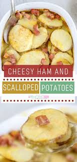 Cheesy Ham And Scalloped Potatoes Cheesy Ham Scalloped Potatoes And Ham Scalloped Potatoes