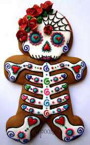 Cupookie Day Of The Dead Gingerbread Woman Skull Cookies Gingerbread Lady Holiday Cookies