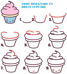 Come Disegnare Un Muffin Disegni Facili Da Disegnare Colorare Di Colore Blu E Rosa Easy Drawing Tutorial Disegni Facili Come Disegnare
